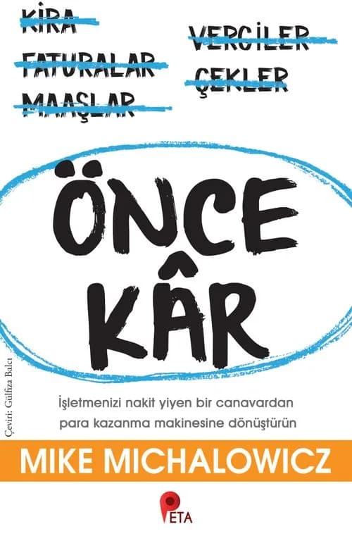 Önce Kâr kitap kapağı